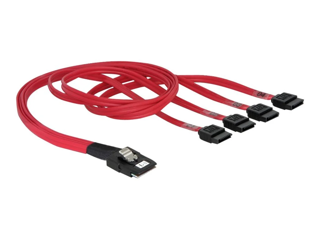 DELOCK Kabel mini SAS 36pin zu 4x SATA
