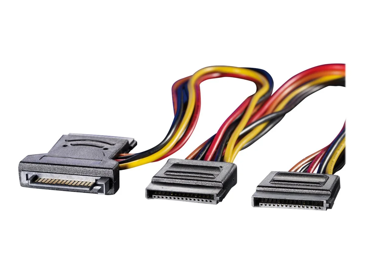 ROLINE Y-Adapterkabel S-ATA 3xSATA 0,3m