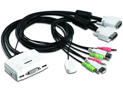 TRENDNET TK-214i KVM Switch 2-port DVI
