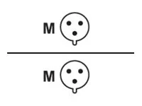 EATON Output cable 32A hardwired to 2x