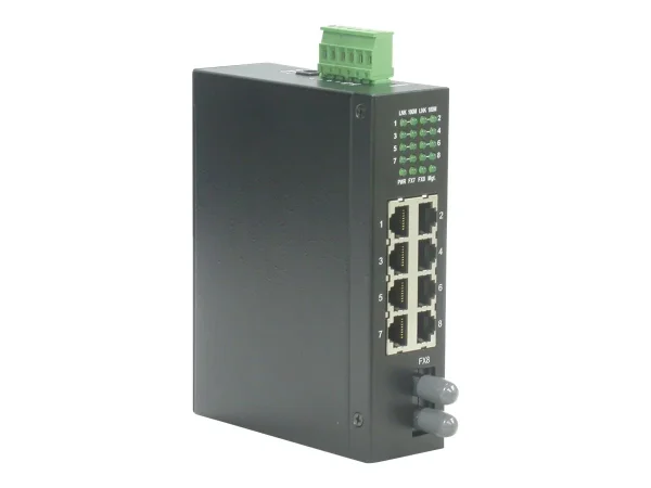 ROLINE Industrie Switch 7xRJ-45 1xST unm
