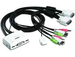 TRENDNET TK-214i KVM Switch 2-port DVI