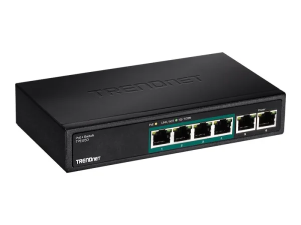 TRENDNET TPE-S50 6-Port PoE Switch 60W